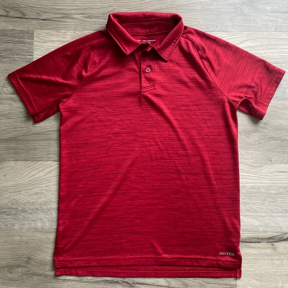 tek gear Other - 3/$30 | Tek Gear Dry Tek | Red Heather Performance Polo for Boys | M (10-12)